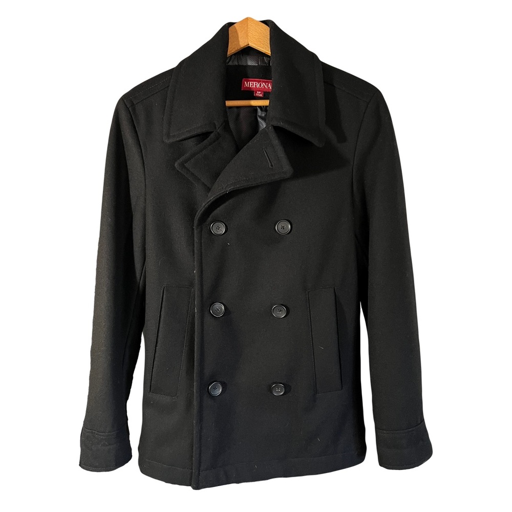 Black Merona Peacoat size small